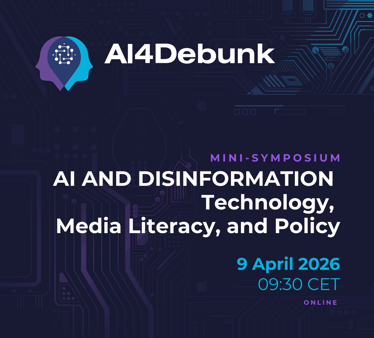 AI4Debunk Mini-symposium: AI and Disinformation – Technology